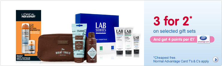 3 for 2 on selected gift sets